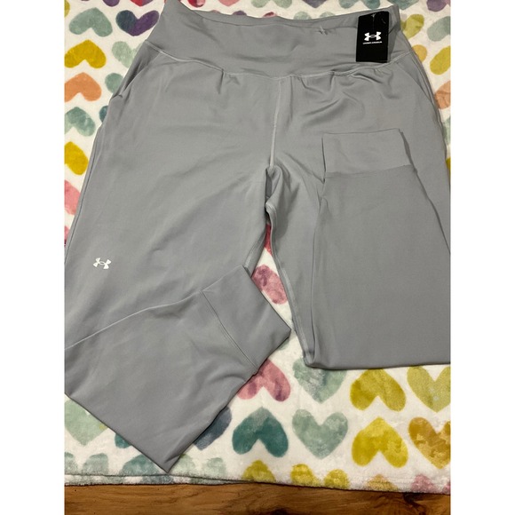 Under Armour Women's Gray Fitted Leggings Pants Size XL TG EG - Picture 1 of 3